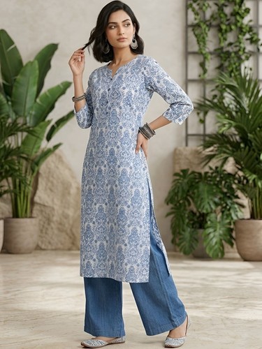 Indian women off white cotton - off,