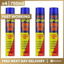 4 x 750ml DP-60 Penetrating Releasing Cleaning Maintenance Spray DP60 Lubricant
