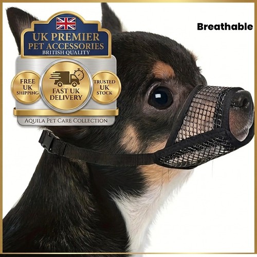 Breathable mesh dog muzzle - breathable,