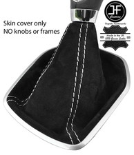 WHITE STITCHING REAL SUEDE