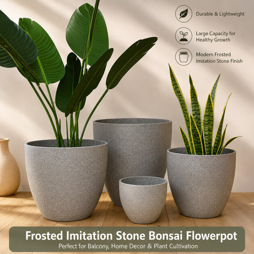 Frosted stone style bonsai - frosted,