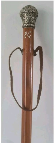Antique silver topped wooden - antique,