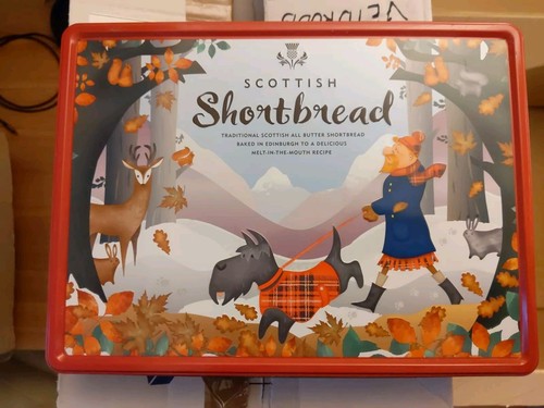 Scottish shortbread tin box - scottish,