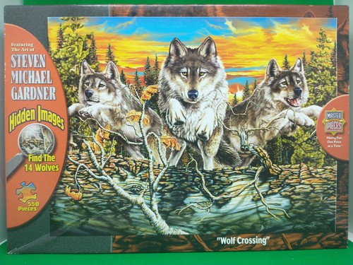 Wolf crossing hidden images - hidden,