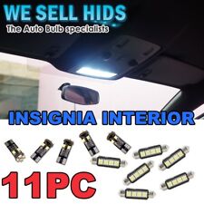 11pc VauxhallI Insignia LED INTERIOR KIT - Xenon White Interior Lights Bulbs