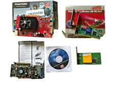 PC VIDEO CARDS ETC. JOB LOT  INCL: PowerColor ATI RADEON X1650  Graphics Card