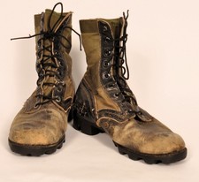 US Vietnam War "Boonie Buff " Jungle boots ,used with tons of been thier charact