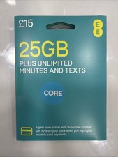 EE Sim Card £15 Pack 25GB