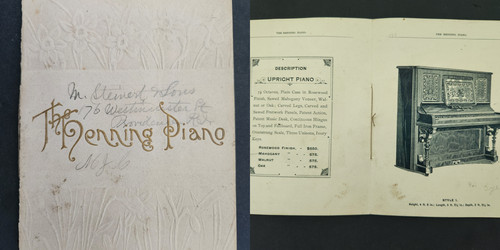 1890s antique henning - antique, piano