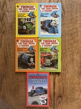 5 Vintage  Ladybird Hardback Books - THOMAS THE TANK ENGINE, mid 1980's