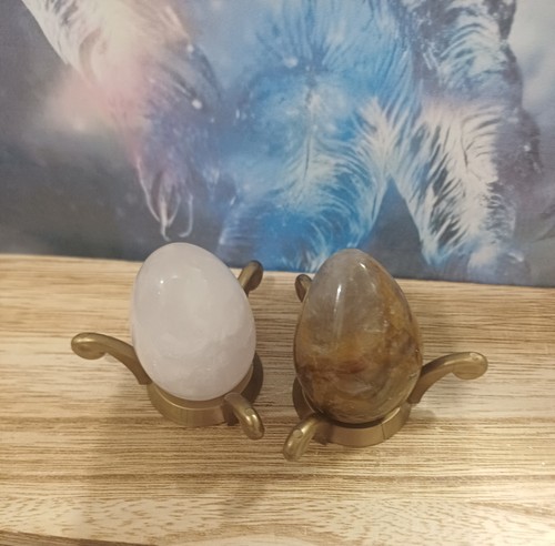 Crystal 2pc eggs - crystal,