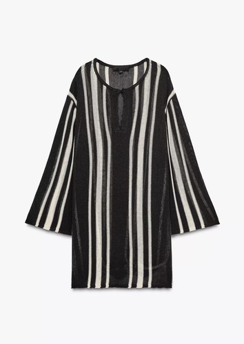 Zara black white - black,