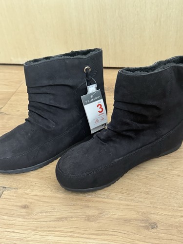 Black faux suede - faux-suede, boots