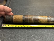 Wooden Needle Case Beautiful Folk Art Victorian Piece Practical Treen Item 2r