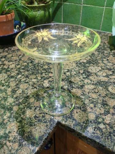 Antique moser glass tassa - glass,