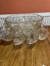 Vintage Crystal Glass Punch