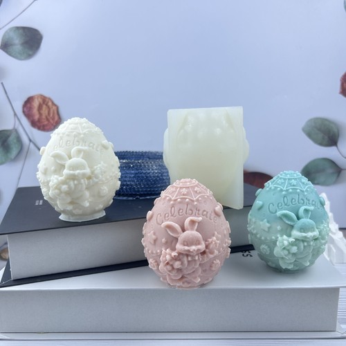 Easter egg silicone candle - easter,