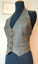 Brown check Halter neck
