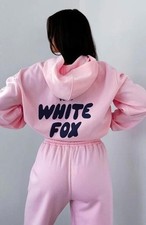 Ladies Black Fox Boutique Hoodie Tracksuit Set Hooded Sweatshirt Pullover Gifts~