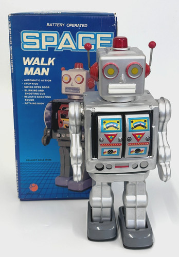 Vintage tin battery operated - vintage,