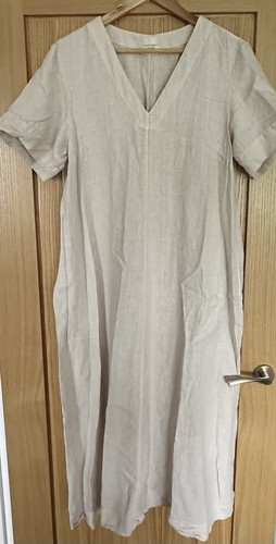 Toast cream linen dress - dress, size