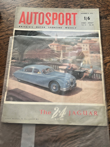Autosport car magazine 1956 - car,