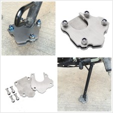 Stainless Motorcycle Side Kickstand Stand Foot Mount Extender Pad Universal New