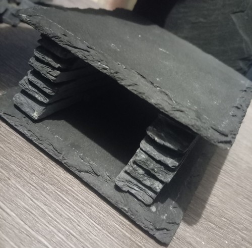 Slate cave hide fish fry - fish, plec