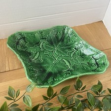 Antique Green Pottery Majolica