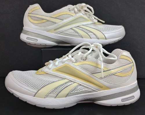 Reebok womens white yellow - womens,