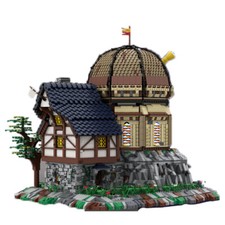 Medieval Observatory with 360-degree Rotatable Tower 8797 Pieces MOC
