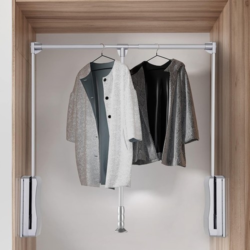 Hang pull down wardrobe rail - wardrobe,