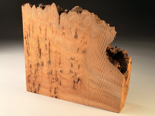 Burr elm live edge woodturning - edge,