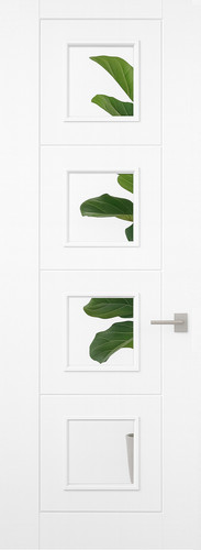 Masonite white primed ladder - masonite,