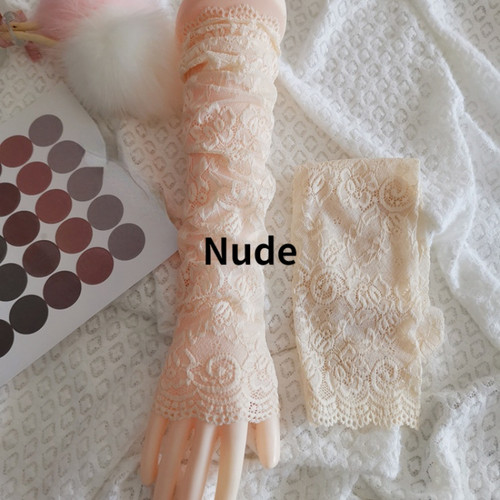 Women lace fingerless - uk,