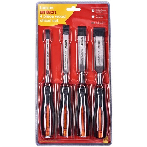 4pc thru wood chisel - go, set