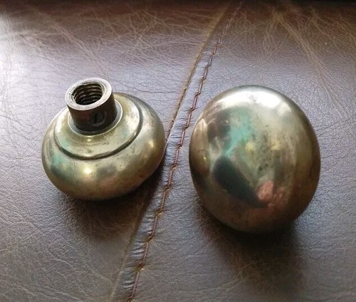 Old pair vintage brass door - pair,