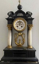 Viennese Biedermeier Portico Clock c.1840-French Henry Marc Movement Working!