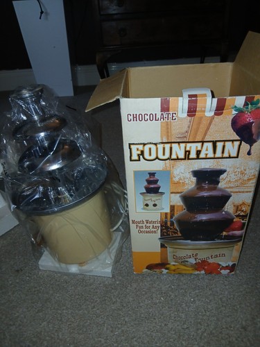 Chocolate fountain - chocolate,
