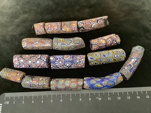 Ethnic african trade beads - 15,