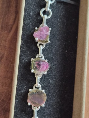 Watermelon tourmaline sterling - tourmaline,