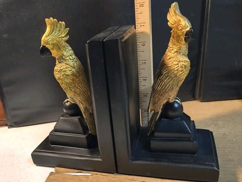 Pair vintage golden cockatoo - pair,