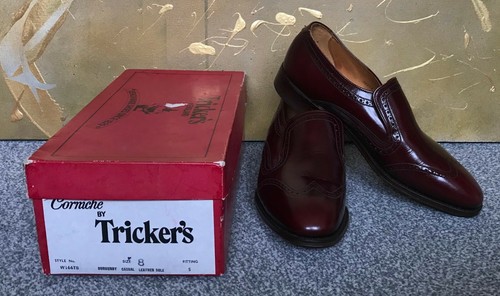 Tricker burgundy leather - tricker's,