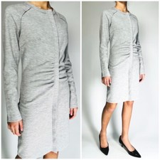 Reiss Gray Long Sleeve Dress