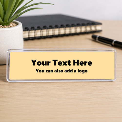 Desk name plaque - name,