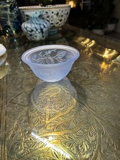 Damaged Sabino Paris Opalescent Glass Oyster Shell  Art Deco Bowl Signed Sabino