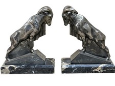 Art Deco Patinated Metal Ibex