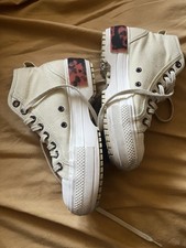 Adidas Nizza Trek Women's Platform Wedge Trainers Mint Green.  UK 5. VGC Rare!