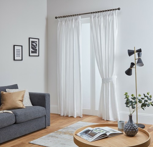Faux silk curtains luxury - faux,