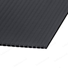 Black Corex Fluted Plastic